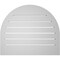 Ekena Millwork Round Top Surface Mount PVC Gable Vent: Functional, w/ 2"W x 2"P Brickmould Sill Frame, 26"W x 22"H GVPRT26X2203SF - alternate 4